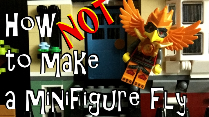 How Not to make a Lego man fly (stop motion animation fail)