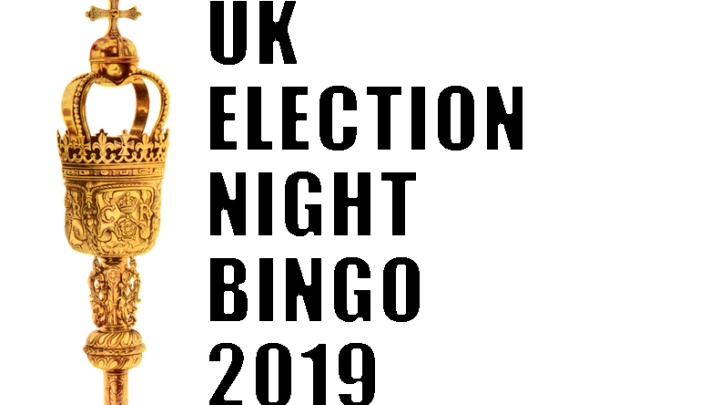 UK Election Night Bingo 2019