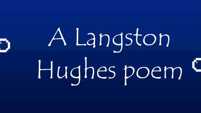 Suicide Note by Langston Hughes