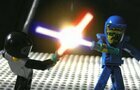 Lego lightsaber fight