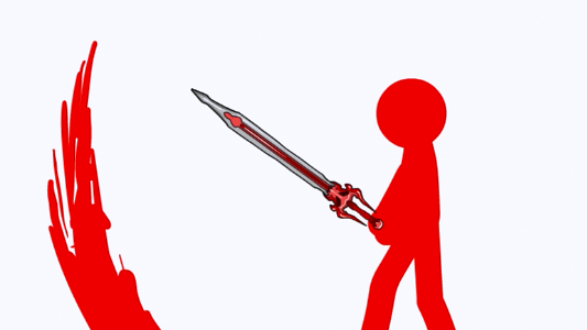Red Vs Blue_Sword Stick Figure Animation part 1