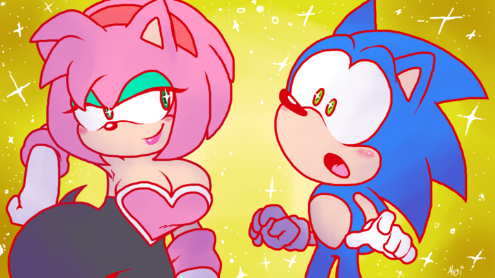 Sonic Meets Amy Rouge