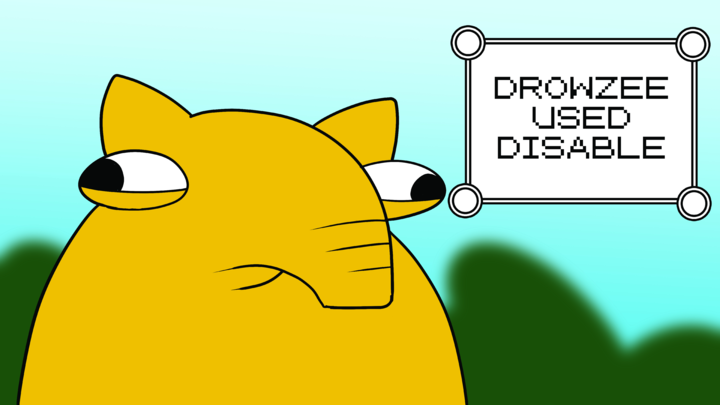 Drowzee Used Disabled