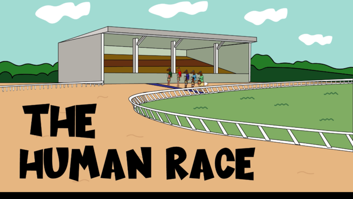 THE HUMAN RACE (FUNNY CARTOON SKETCH)