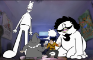 Mini Hitler Clone Knife Fight (totally tubular collab scene 28)