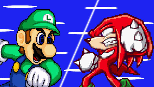 Luigi vs Knuckles
