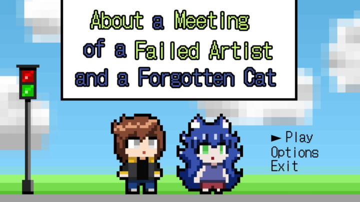 Failed Artist and Forgotten Cat (8 bit animation)