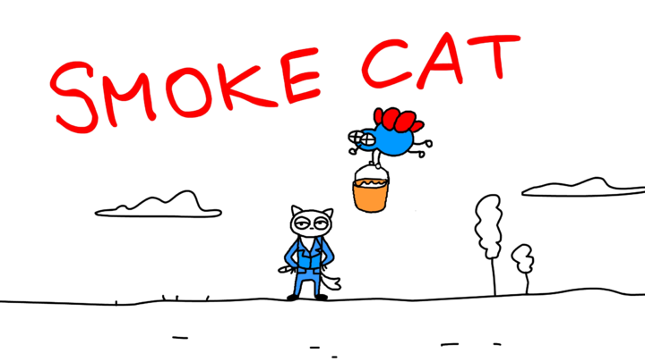 Smoke cat
