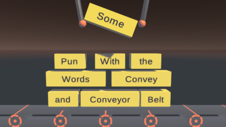 Some pun with the words convey and conveyor belt