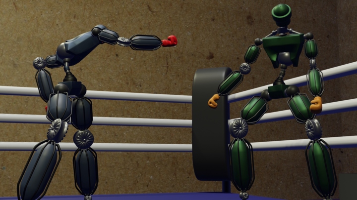 Robot boxing toy : Battle for battery