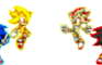 Sonic and Shadow: Super and Hyper Transformations