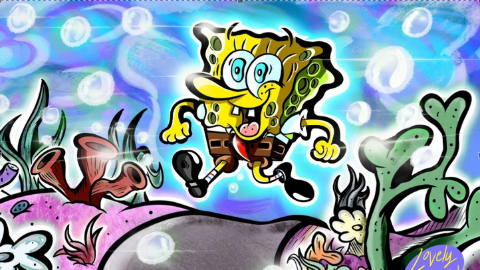 aqua boy spongebob