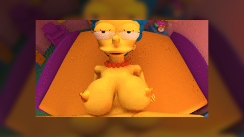 Marge Simpson missionary in bed
