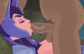 Luna is giving a blowjob