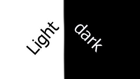 light and dark