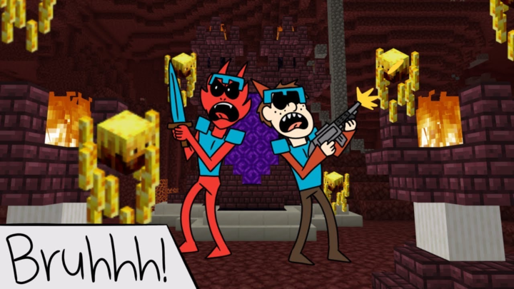 Bruh Moments - 2 Morons, 1 Nether (Minecraft Animation)