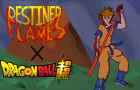 Destined Flames -70cm Square Window- Dragon Ball Super homage