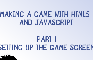 Making simple game HTML5 1. setup