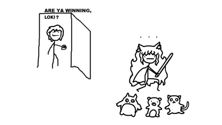 Are you winning, son? Failed Artist and Forgotten Cat (manga)