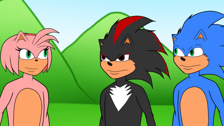 sonic and amy and shadow