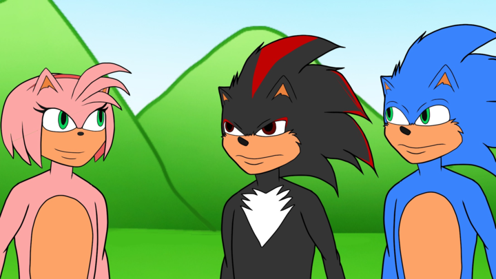 Shadow and Amy and Sonic