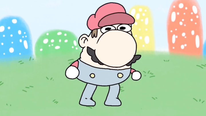 Mario 35th anniversary cartoon