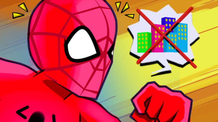 What if Spider-Man lived in a city without buildings - Animation