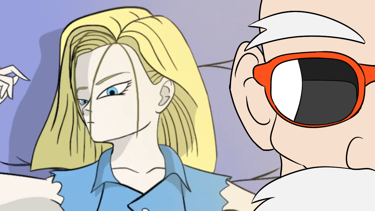 Android 18 and…your roshi again?