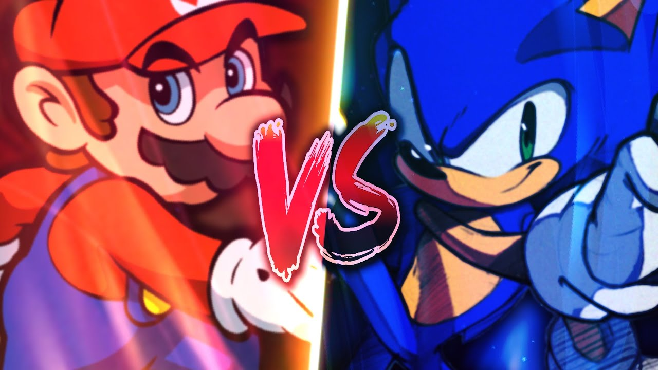 Mario vs Sonic (Sprite Battle)