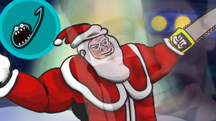 SANTA WITH A CHAINSAW (JERMA RUMBLE ANIMATED)