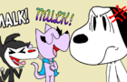 Malk but with Snoopy, Yakko and Kitty M