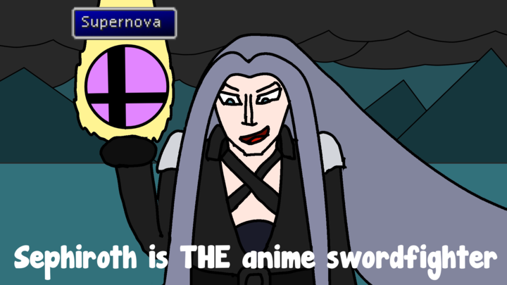 Sephiroth is THE anime swordfighter