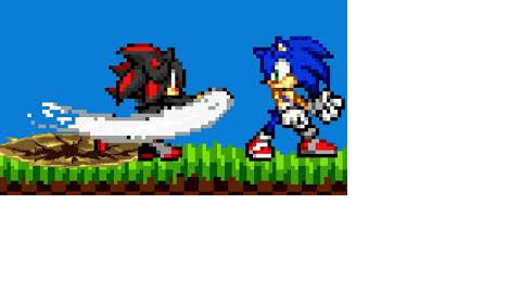 Sprite Animation, Sonic Vs Shadow
