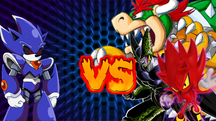 Re - Metallix Sonic vs Bowser, Perfect Cell, and Nazo