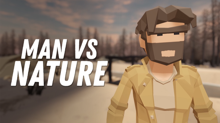 MAN VS NATURE - LOWPOLY ANIMATION