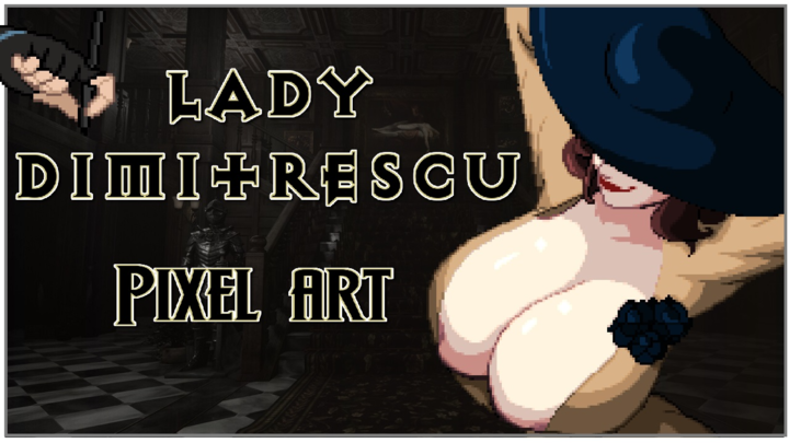 Lady Dimitrescu pixel art Timelapse