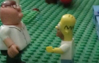 lego Homer Simpson vs knex Peter Griffin