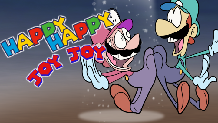 Happy Happy Joy Joy but with Mario & Luigi