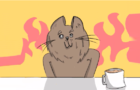 Coffee-Cat in Fire (very hot!)