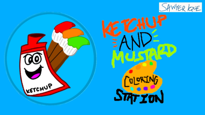 Ketchup And Mustard Coloring Station