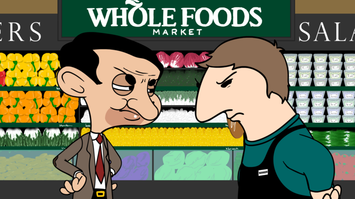 Mr. Bean in a Whole Foods - OneyPlays Animated