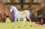 Oniblonde bestiality - princess drinks horse cum