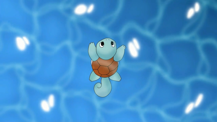 Pokemon iniciales agua nadando