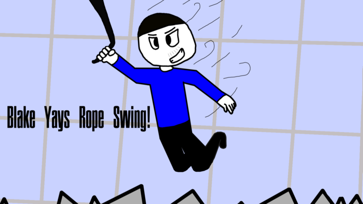 Blake Yay Goes Rope Swinging