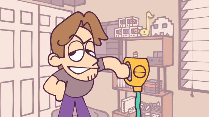 Jerma pours detergent on the floor - Jerma Animated