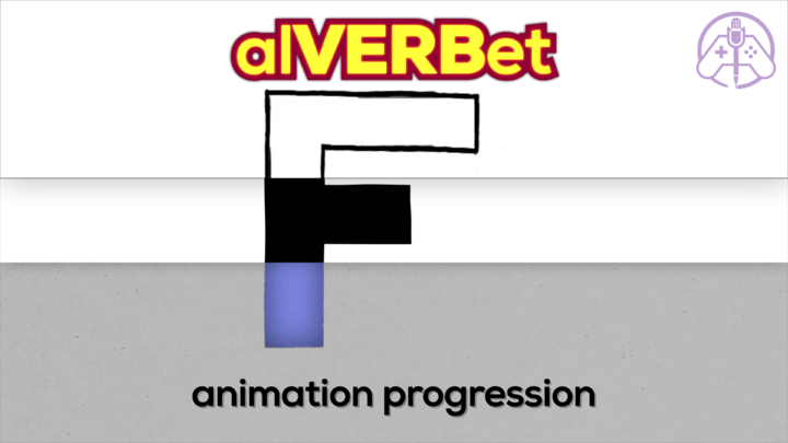 alVERBet - "F" animation progression