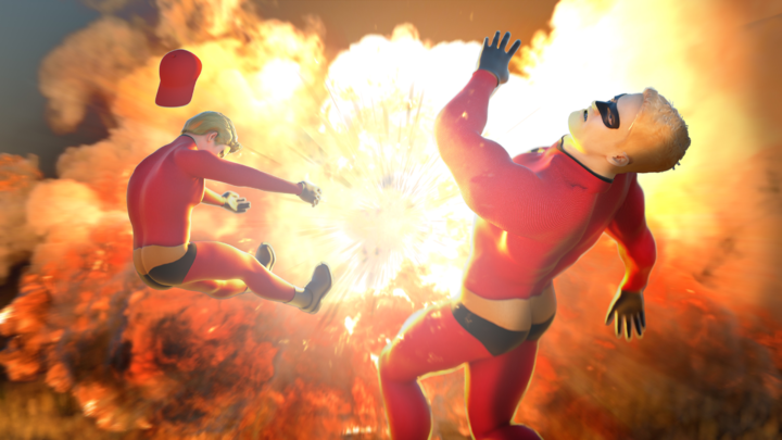 Mr. Incredible Gets Blasted by a JDAM
