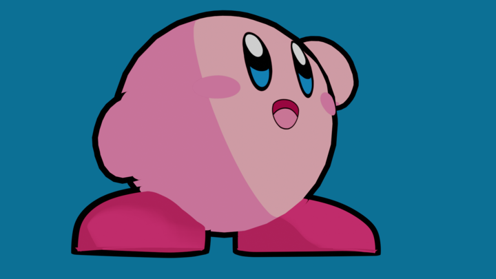 Kirby hecho en blender