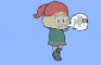 Tulip Olsen With a One One Bot 3D Animation Playing Around
