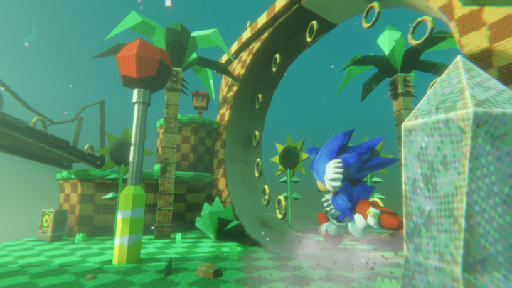 Sonic The Hedgehog-Green Hill Zone Unity Diorama